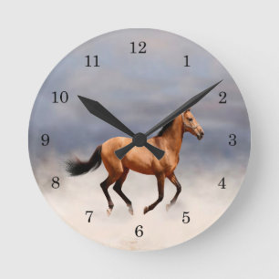 Horloge murale à cheval