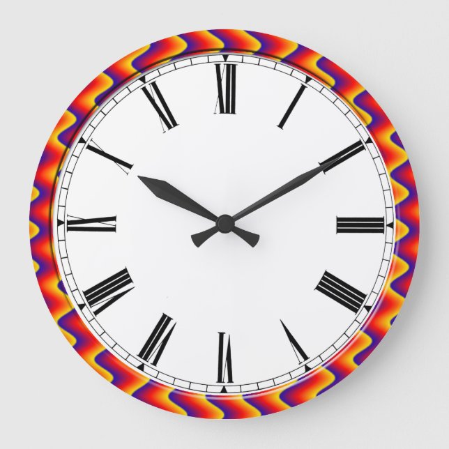 horloge murale à chiffres romains de style classiq (Recto)
