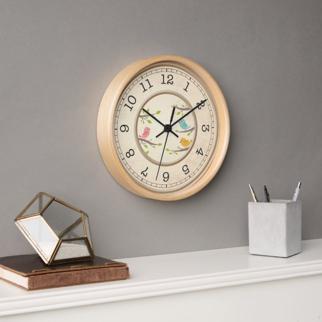 Horloge murale à cœur fort motivateur - Artistique (Bureau)