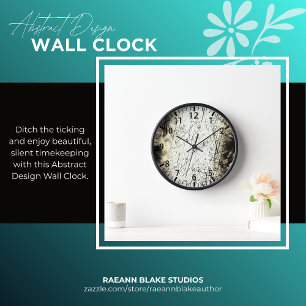 Horloge murale à design abstrait