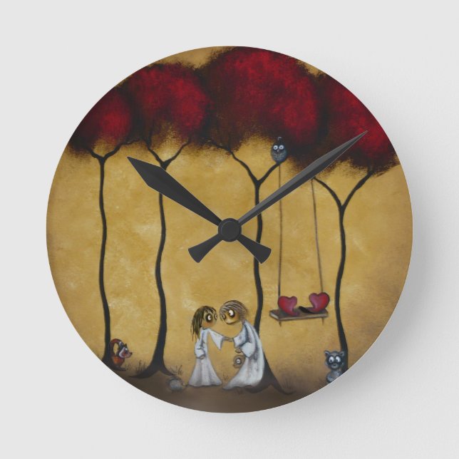 Horloge murale à deux coeurs (Recto)