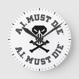 Horloge murale A.I. Must Die™ Logo (Police Collège