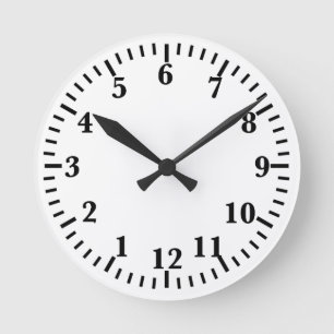HORLOGE MURALE À L'ENVERS (avec des chiffres à l'e
