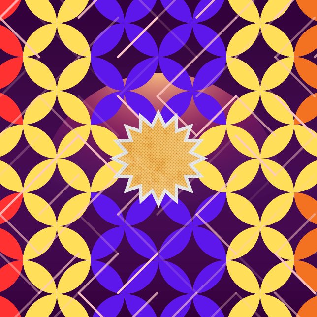 Horloge murale à motif géométrique en explosion d' (Créateur téléchargé)