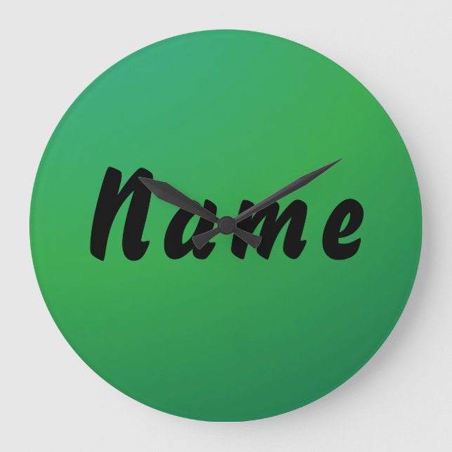 Horloge murale à nom personnalisé (Recto)