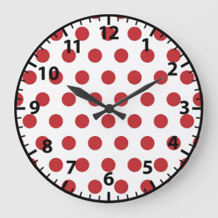 Horloge murale à pois rétro des années cinquante r