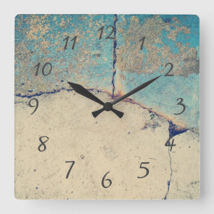 Horloge murale à texture de pierre abstraite moder