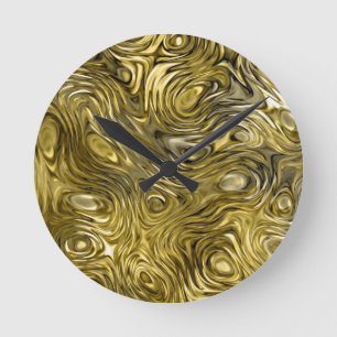Horloge murale à tirage "or"