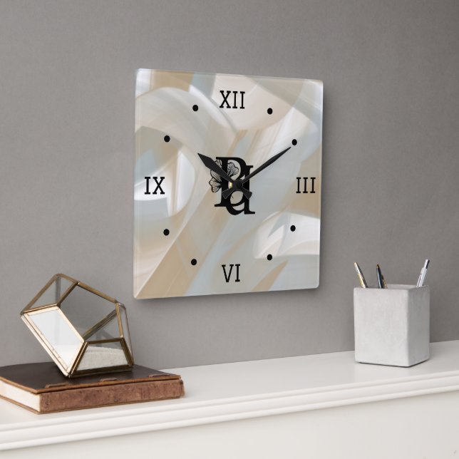 Horloge murale Abstrait Accueil Tendance Tornado s (Bureau)