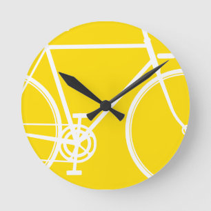Horloge murale abstraite de bicyclette