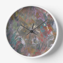 Horloge murale Abstraite moderne Gras "Jardin Fleu