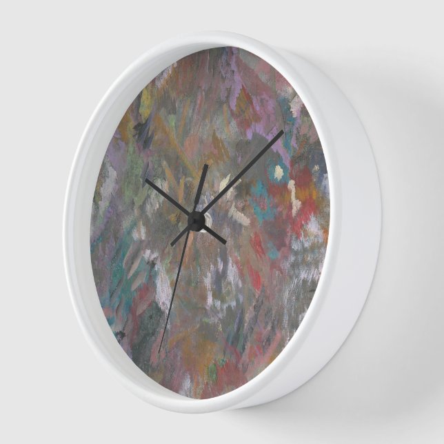 Horloge murale Abstraite moderne Gras "Jardin Fleu (Angle)