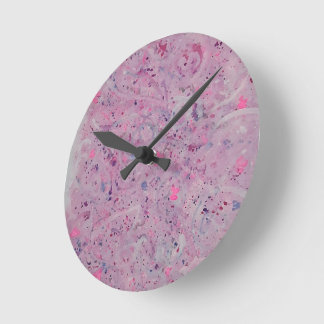 Horloge Murale Abstraite Peinte à la Main