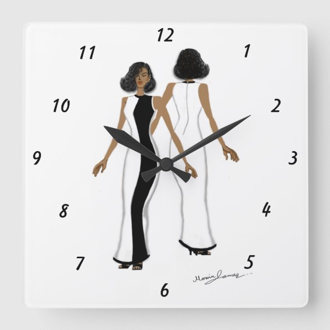 Horloge murale acrylique (Recto)