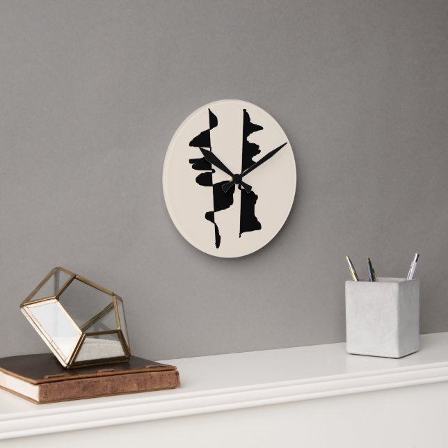 Horloge Murale Acrylique "Abstrait Dual Face" (Bureau)