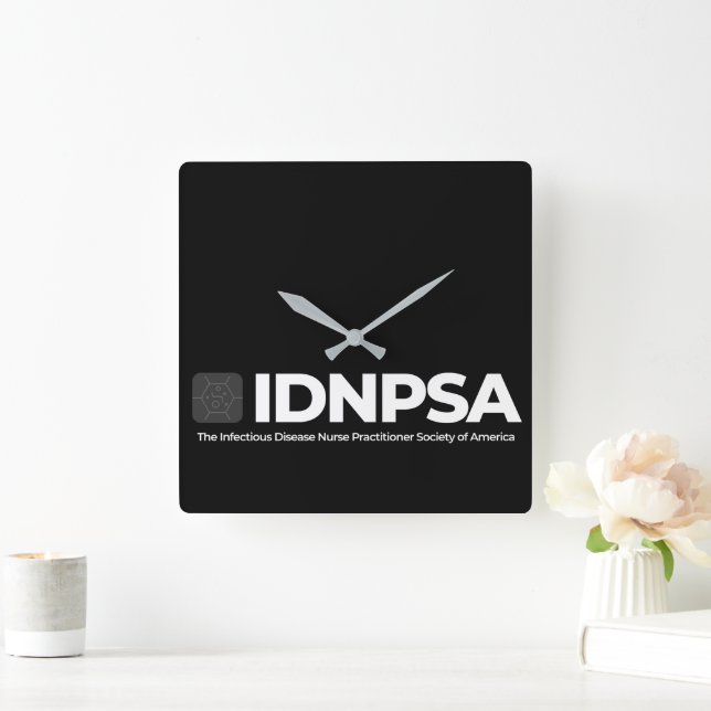 Horloge murale acrylique, Acrylique Carré 10,75" (Maison)