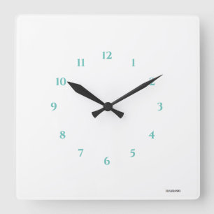 Horloge murale acrylique blanche HAMbWG