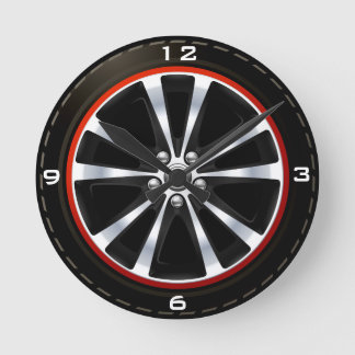 Horloge murale acrylique de roue