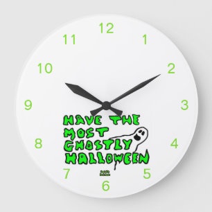 Horloge murale acrylique d'Halloween Ghoost