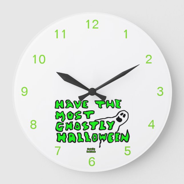 Horloge murale acrylique d'Halloween Ghoost (Recto)