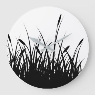 Horloge murale acrylique en rotin