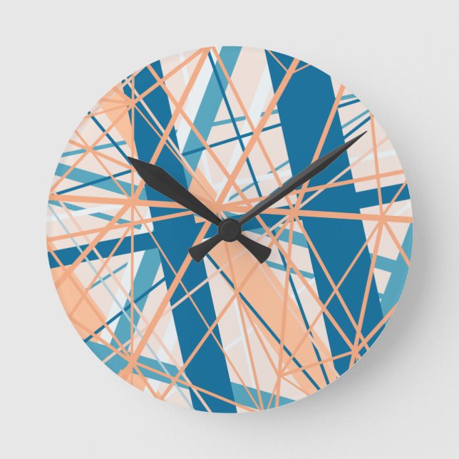 Horloge murale acrylique estivale Abstraite de pla (Recto)