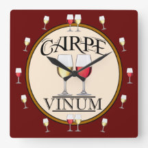 Horloge murale acrylique Humour VINS