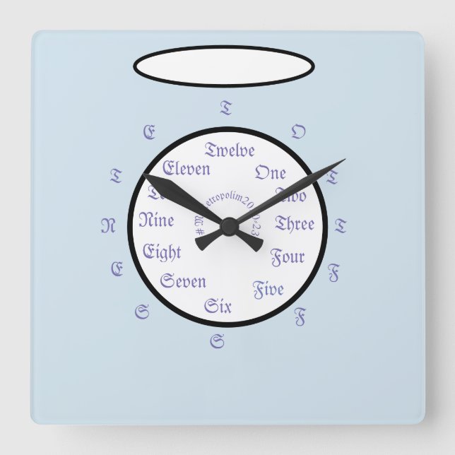 Horloge murale acrylique / Métropolim DESIGN (Recto)