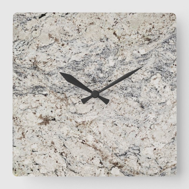 Horloge murale acrylique Motif en pierre de marbre (Recto)