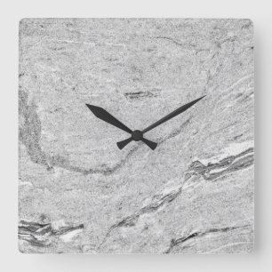 Horloge murale acrylique Motif en pierre de marbre
