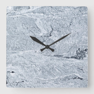 Horloge murale acrylique Motif en pierre de marbre