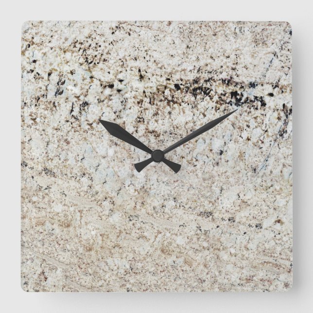 Horloge murale acrylique Motif en pierre de marbre (Recto)