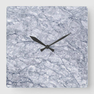 Horloge murale acrylique Motif en pierre de marbre
