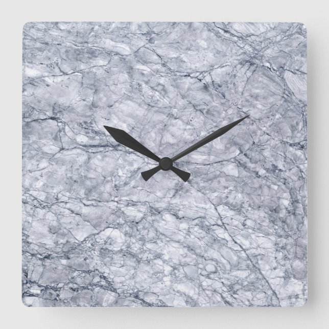Horloge murale acrylique Motif en pierre de marbre (Recto)