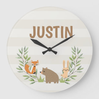 Horloge murale acrylique personnalisée pour enfant