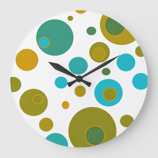 Horloge murale acrylique pois (Recto)