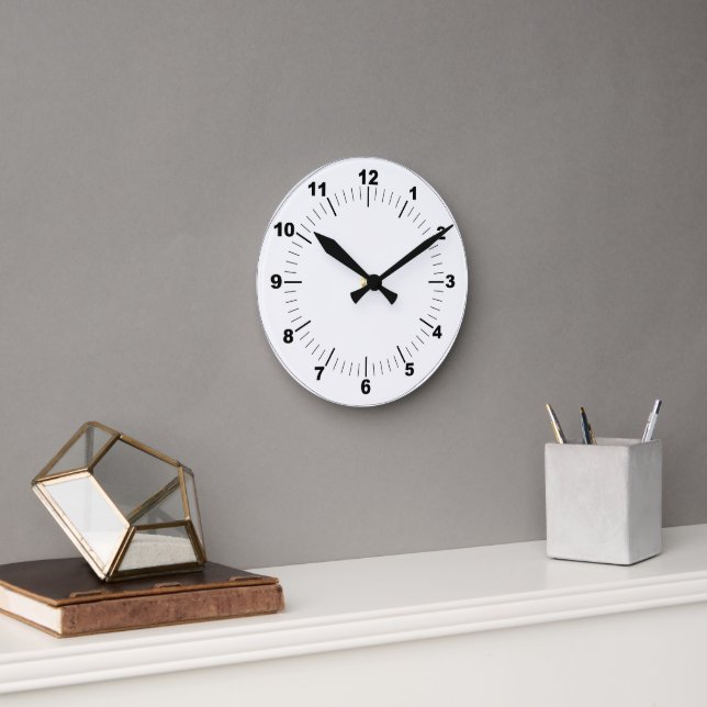 Horloge murale, Acrylique ronde de 8 po (Bureau)