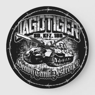 Horloge murale acrylique ronde (grande) JAGDTIGER
