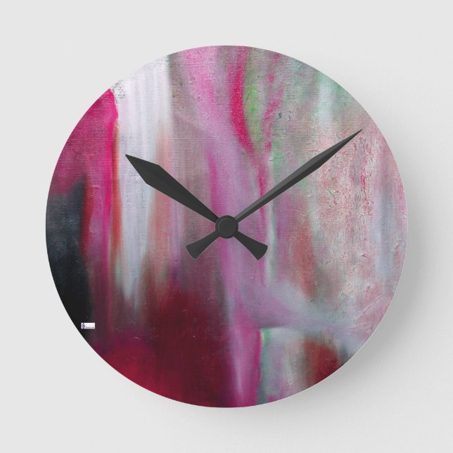 Horloge murale acrylique ronde (moyenne) 12 (Recto)