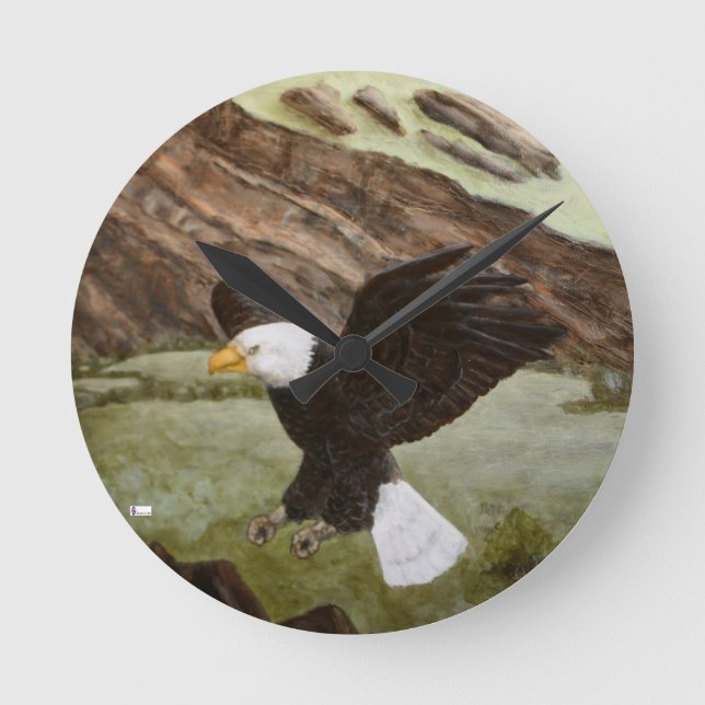 Horloge murale acrylique ronde (moyenne) 18 (Recto)