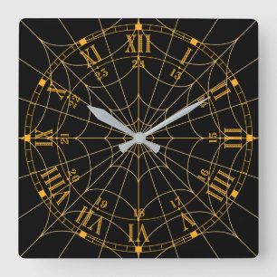 Horloge murale acrylique Spiderweb