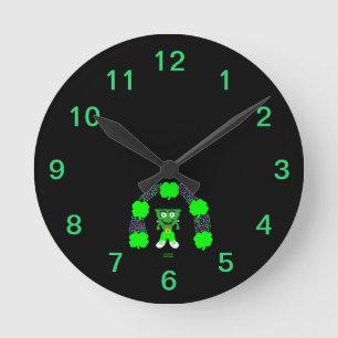 Horloge murale acrylique St. Patrick's FrankenChee
