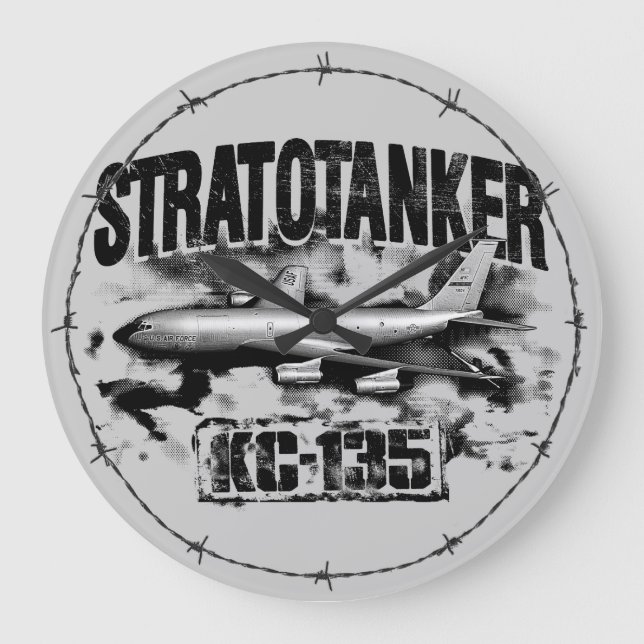 Horloge murale acrylique Stratotanker KC-135 (Recto)