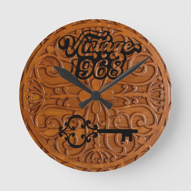 Horloge murale acrylique Vintage 1968 (Recto)