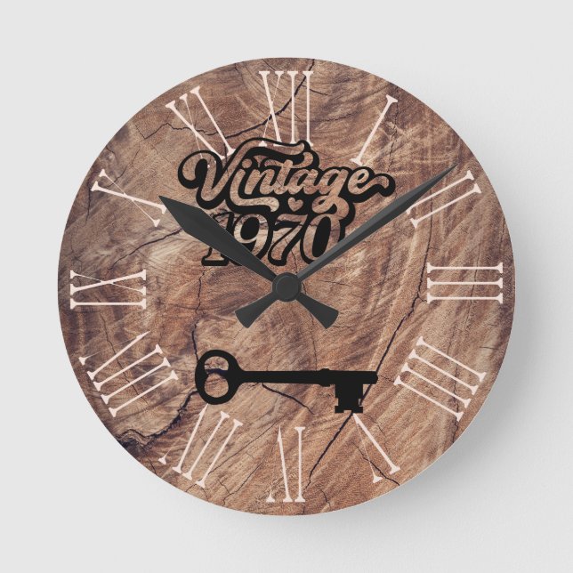 Horloge murale acrylique Vintage 1970 (Recto)