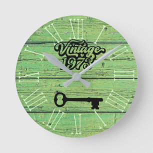 Horloge murale acrylique Vintage 1973