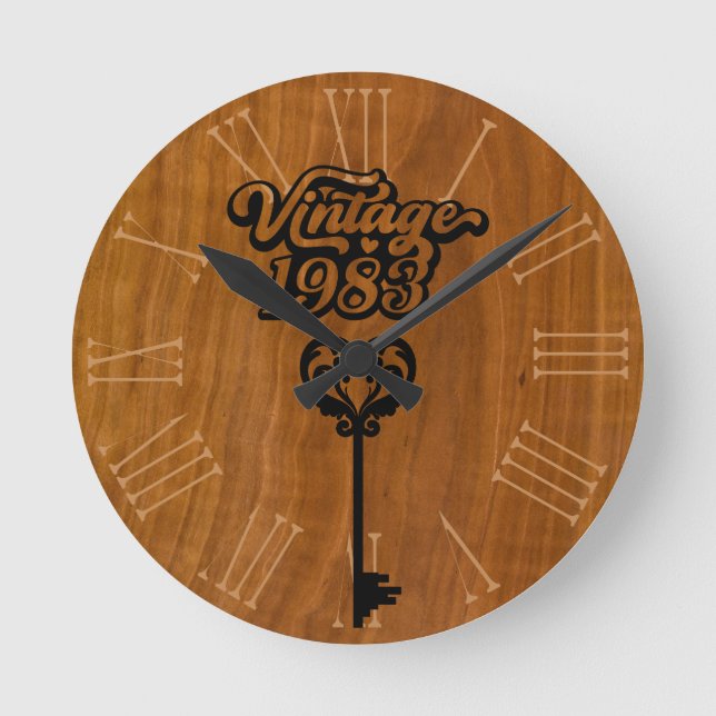 Horloge murale acrylique Vintage 1983 (Recto)