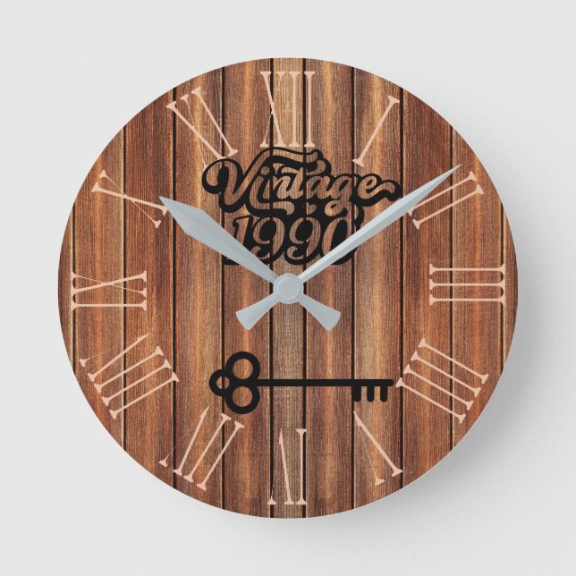 Horloge murale acrylique Vintage 1990 (Recto)