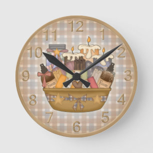 Horloge murale adorable de temps de Bath