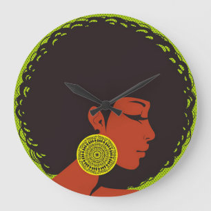 Horloge murale Afrocentrique